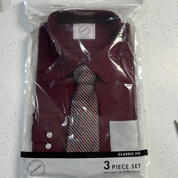 slim fit dress slacks Bespoke - Mens White Short Sleeve Dress Shirt - Modern Fit - 202120 main image 1